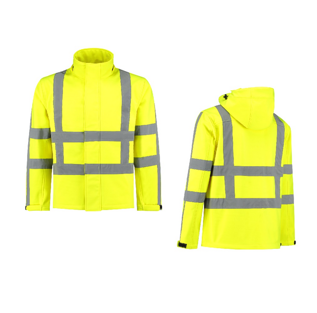 Softshelljack RWS fluo geel