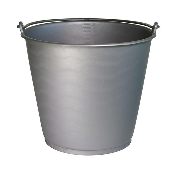 Emmer 20 liter grijs zwaar