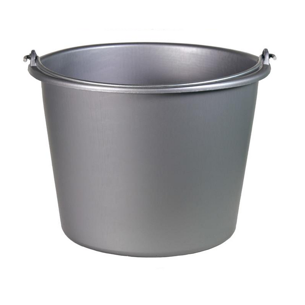 Emmer 12 liter grijs 