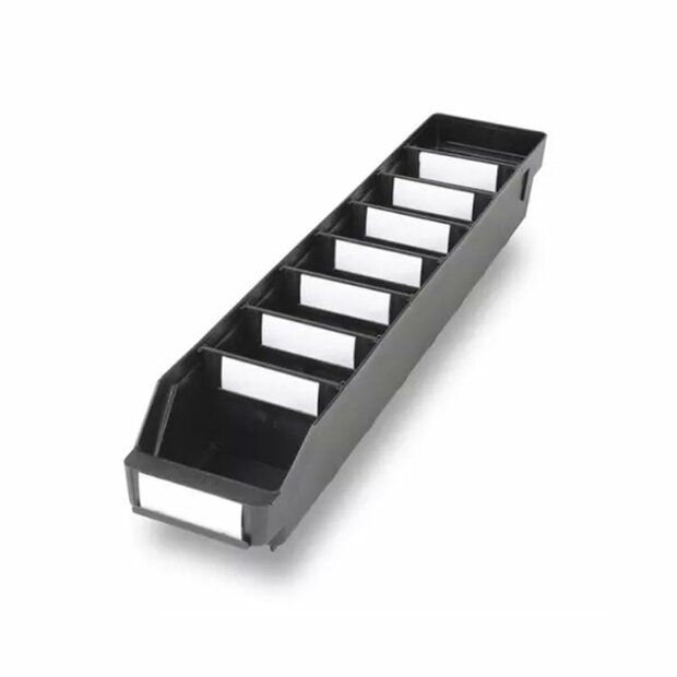 Stemo stellingbak zwart 600x120x95 mm