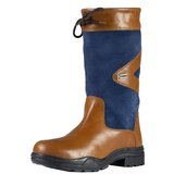 Horka gevoerde laars Greenwich Cognac / Blauw_