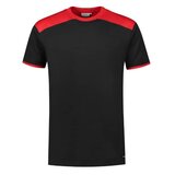 T-shirt Santino Tiesto Zwart / Rood_