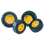 Bruder Banden met Velg Geel 1:16 Bruder Banden met Velg Geel 1:16
