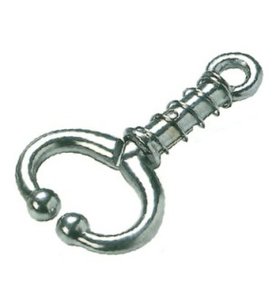 Stierengeleider / neusklem 11 cm vernikkeld Stierengeleider / neusklem 11 cm vernikkeld