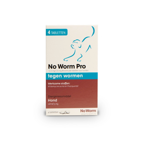 No Worm Pro Hond S vanaf 0,5 kg 4 tabletten No Worm Pro Hond S vanaf 0,5 kg 4 tabletten