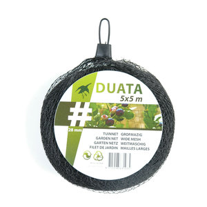 Tuinnet zwart 5x5 mtr Tuinnet zwart 5x5 mtr