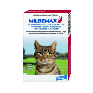 Milbemax Tabletten Kat Groot 2 tabletten Milbemax Tabletten Kat Groot 2 tabletten