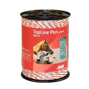 AKO Topline Plus schrikdraad wit/rood 400 mtr AKO Topline Plus schrikdraad wit/rood 400 mtr