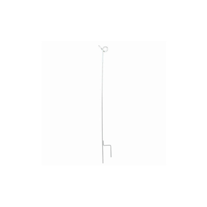 AKO metalen paal met krulisolator wit 10 stuks AKO metalen paal met krulisolator wit 10 stuks