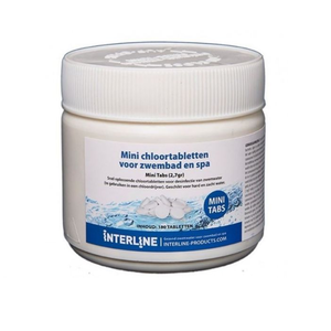 Interline chloortabletten mini tabs 180 stuks Interline chloortabletten mini tabs 180 stuks