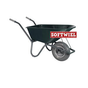 Tuinkruiwagen PP bak 100 liter met softwiel Tuinkruiwagen PP bak 100 liter met softwiel
