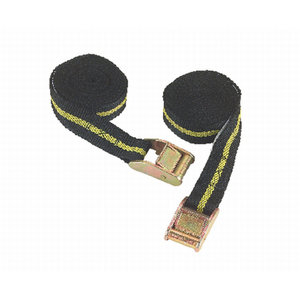 Spanband 1 delig met klempgesp 2,5 mtr set 2 stuks Spanband 1 delig met klempgesp 2,5 mtr set 2 stuks
