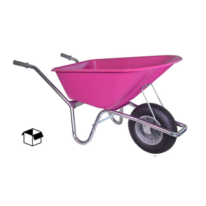 Tuin- en kluskruiwagen met PP bak fuchsia Tuin- en kluskruiwagen met PP bak fuchsia