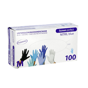 Nitril melkershandschoen blauw 100 stuks Nitril melkershandschoen blauw 100 stuks