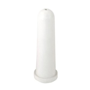 Kalverspeen wit 10 cm met O gat 4 mm Kalverspeen wit 10 cm met O gat 4 mm