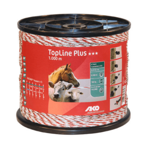 AKO Topline Plus schrikdraad wit/rood 1000 mtr AKO Topline Plus schrikdraad wit/rood 1000 mtr