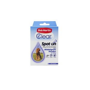 Bob Martin Spot On Hond M 10-20 kg 3 Pipetten Bob Martin Spot On Hond M 10-20 kg 3 Pipetten