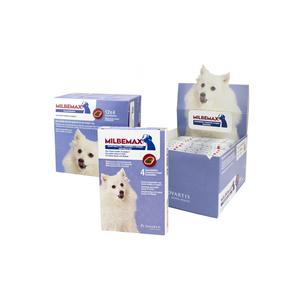 Milbemax chewy hond klein 4 tabl. Milbemax chewy hond klein 4 tabl.