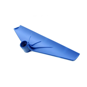 Mestschraper / Stalkrabber blauw 38 cm met schroefdraad
