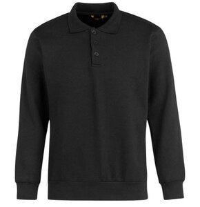 Sweater Napoli met polokraag zwart